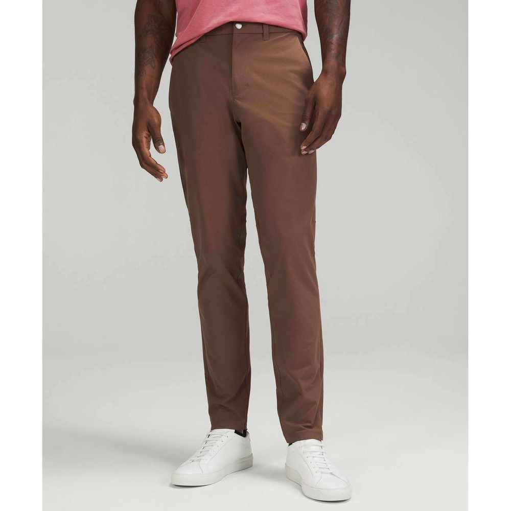 Lululemon Commission Slim Fit Pant Warpstreme‎ Brown 34 LM5AF3S